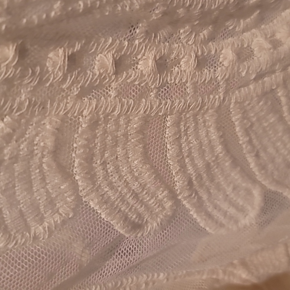 Sale!  Cream Lace Cover-up Sheer Kimono Style - Picture 3 of 3